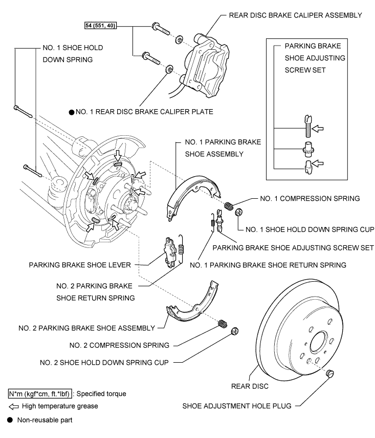 Lexus Is250, Is220D. Gse20 Ale20.Parking Brake.Parking Brake System.Parking Brake Cable Components