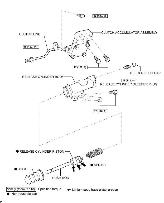Lexus Is250, Is220D. Gse20 Ale20.Clutch.Clutch System.Clutch Release Cylinder  Components