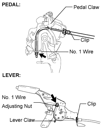 Lexus Is250, Is220D. Gse20 Ale20.Parking Brake.Parking Brake System.Parking Brake Cable  Removal