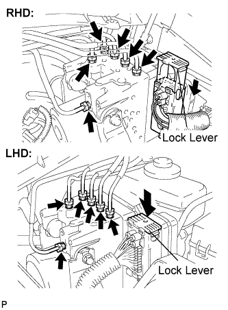 Lexus Is250, Is220D. Gse20 Ale20.Brake Control.Vehicle Stability Control System (W/ Vdim).Brake Actuator  Installation