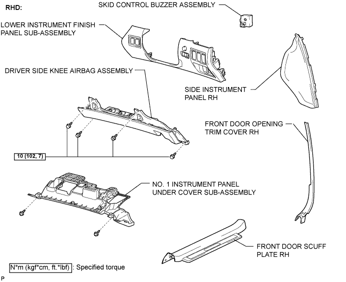Lexus Is250, Is220D. Gse20 Ale20.Brake Control.Vehicle Stability Control System (W/ Vdim).Skid Control Buzzer  Components
