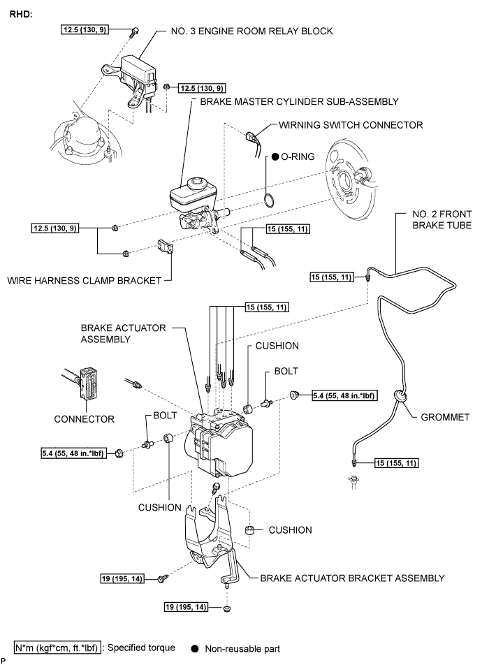 Lexus Is250, Is220D. Gse20 Ale20.Brake Control.Vehicle Stability Control System (W/ Vdim).Brake Actuator  Components