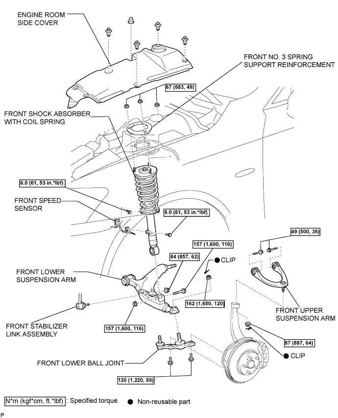Lexus Is250, Is220D. Gse20 Ale20.Suspension.Suspension System.Front Shock Absorber  Components