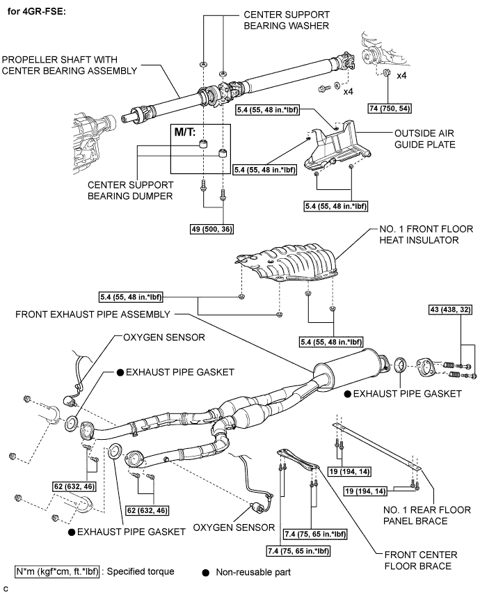 Lexus Is250, Is220D. Gse20 Ale20.Parking Brake.Parking Brake System.Parking Brake Cable Components