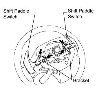 Lexus Is250, Is220D. Gse20 Ale20.A960E Automatic Transmission.Automatic Transmission System.Shift Paddle Switch  Removal