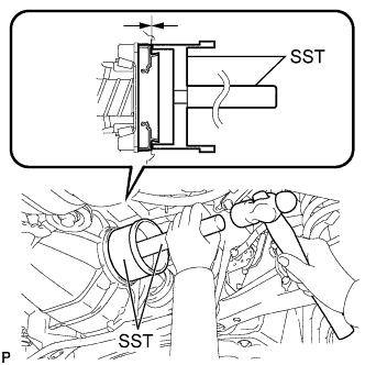 Lexus Is250, Is220D. Gse20 Ale20.Differential.Differential System.Rear Differential Side Gear Shaft Oil Seal (For 2Ad-Fhv)  Replacement