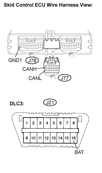 Lexus Is250, Is220D. Gse20 Ale20.Can Communication.Can Communication System (For Lhd).2Ad-Fhv Can Communication System (For Lhd)  Terminals Of Ecu