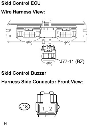 Lexus Is250, Is220D. Gse20 Ale20.Brake Control.Vehicle Stability Control System (W/ Vdim).Vehicle Stability Control System (W/ Vdim)  Skid Control Buzzer Circuit