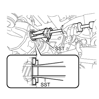 Lexus Is250, Is220D. Gse20 Ale20.Differential.Differential System.Rear Differential Side Gear Shaft Oil Seal  Replacement