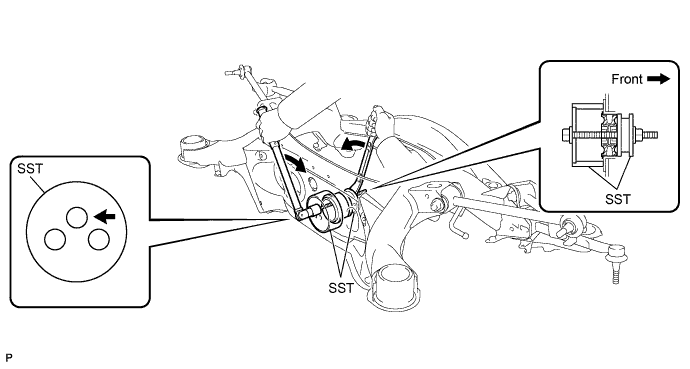 Lexus Is250, Is220D. Gse20 Ale20.Differential.Differential System.Differential Mount Cushion  Removal