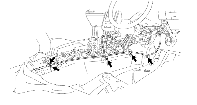 Lexus Is250, Is220D. Gse20 Ale20.Parking Brake.Parking Brake System.Parking Brake Pedal  Installation