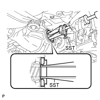 Lexus Is250, Is220D. Gse20 Ale20.Differential.Differential System.Rear Differential Side Gear Shaft Oil Seal (For 2Ad-Fhv)  Replacement