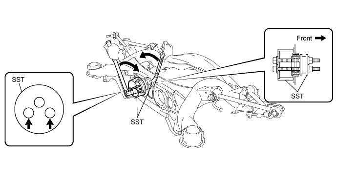 Lexus Is250, Is220D. Gse20 Ale20.Differential.Differential System.Differential Mount Cushion (For 2Ad-Fhv)  Removal