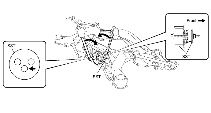Lexus Is250, Is220D. Gse20 Ale20.Differential.Differential System.Differential Mount Cushion (For 2Ad-Fhv)  Removal