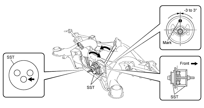 Lexus Is250, Is220D. Gse20 Ale20.Differential.Differential System.Differential Mount Cushion (For 2Ad-Fhv)  Installation