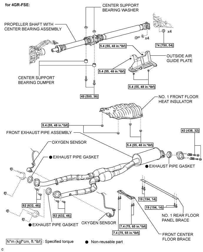 Lexus Is250, Is220D. Gse20 Ale20.Parking Brake.Parking Brake System.Parking Brake Lever  Components
