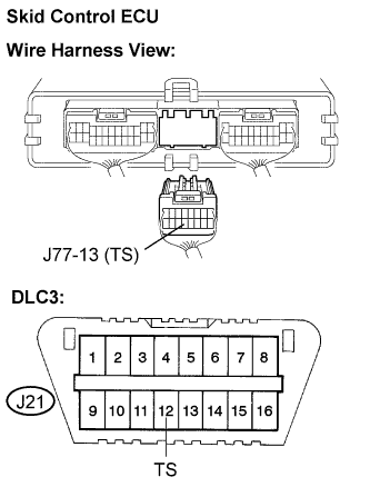 Lexus Is250, Is220D. Gse20 Ale20.Brake Control.Vehicle Stability Control System (W/ Vdim).Vehicle Stability Control System (W/ Vdim)  Ts And Cg Terminal Circuit