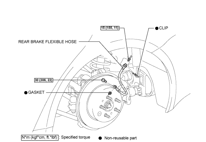 Lexus Is250, Is220D. Gse20 Ale20.Brake.Brake System.Rear Brake Flexible Hose  Components