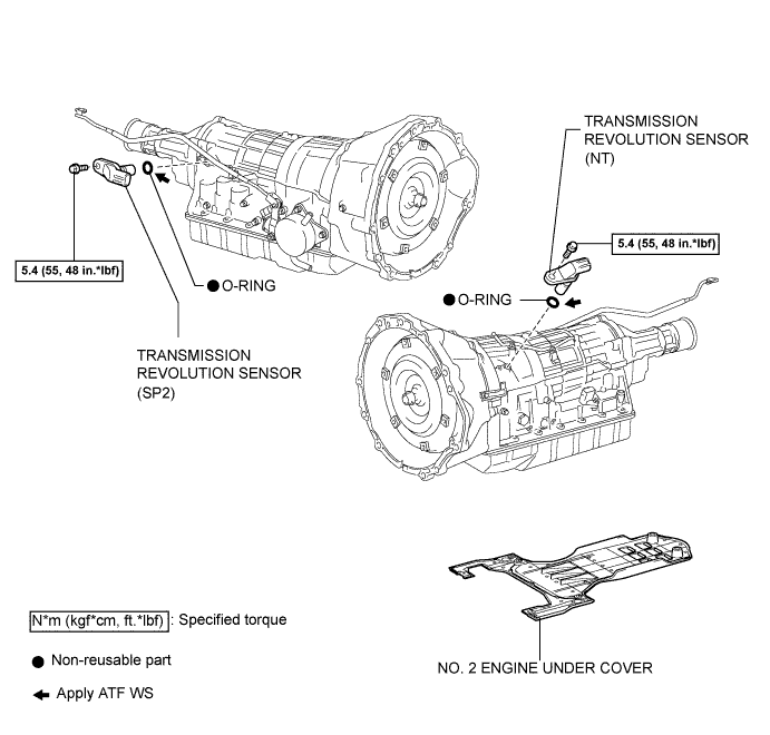 Lexus Is250, Is220D. Gse20 Ale20.A960E Automatic Transmission.Automatic Transmission System.Speed Sensor  Components
