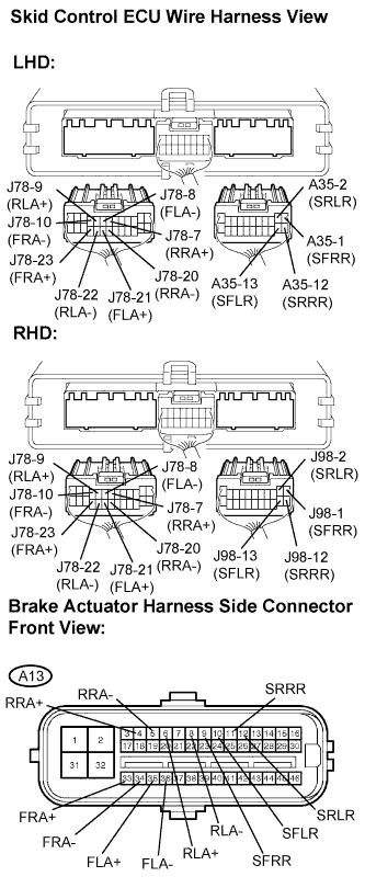 Lexus Is250, Is220D. Gse20 Ale20.Brake Control.Vehicle Stability Control System (W/ Vdim).
Dtc
  C0226/21  Sfr Solenoid Circuit