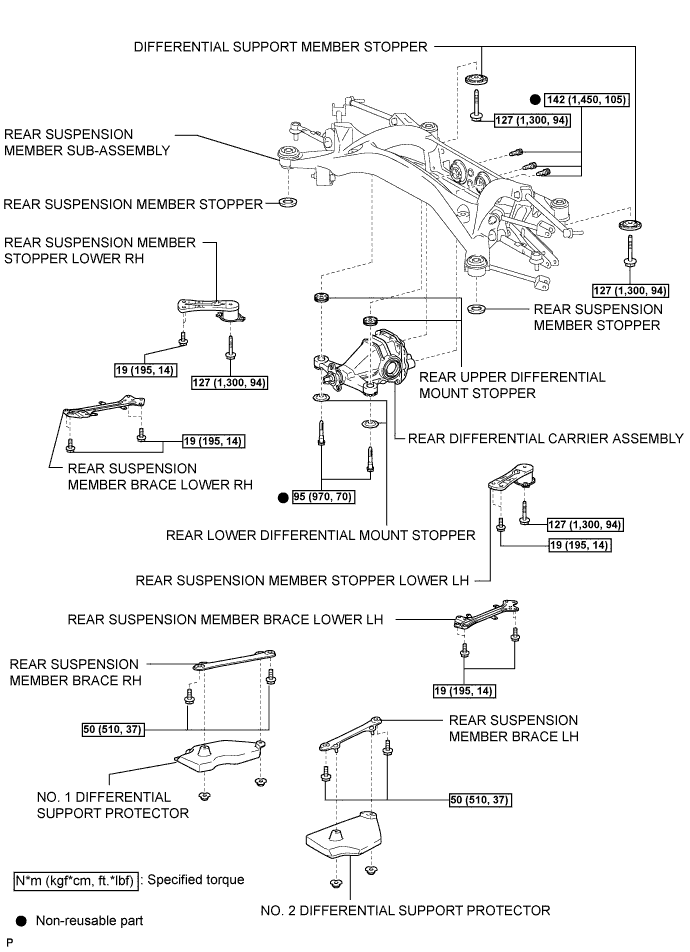 Lexus Is250, Is220D. Gse20 Ale20.Differential.Differential System.Rear Differential Carrier (For 2Ad-Fhv)  Components