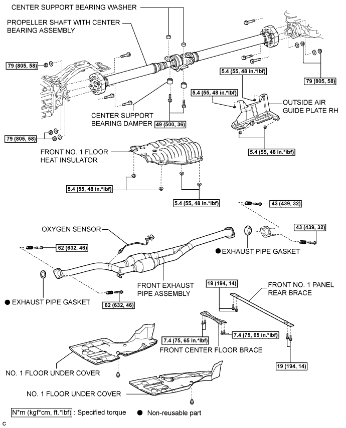 Lexus Is250, Is220D. Gse20 Ale20.Propeller Shaft.Propeller Shaft System.Rear Propeller Shaft Assembly (For 2Ad-Fhv)  Components