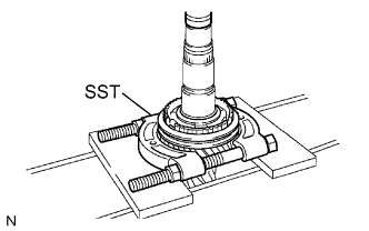 Lexus Is250, Is220D. Gse20 Ale20.Ra62 Manual Transmission.Manual Transmission System.Input Shaft  Disassembly