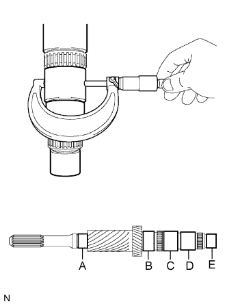 Lexus Is250, Is220D. Gse20 Ale20.Ra63 Manual Transmission.Manual Transmission System.Input Shaft  Inspection