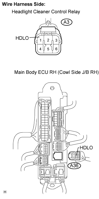 Lexus Is250, Is220D. Gse20 Ale20.Wiper And Washer.Wiper And Washer System.Wiper And Washer System  Headlight Cleaner Switch Circuit