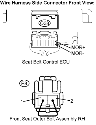 Lexus Is250, Is220D. Gse20 Ale20.Pre-Crash Safety.Pre-Crash Safety System.
Dtc
  B2002  Open In Seat Belt Motor Rh Circuit