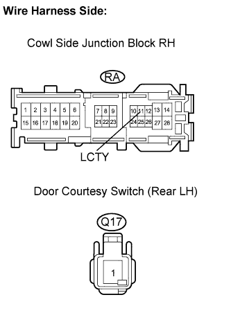Lexus Is250, Is220D. Gse20 Ale20.Lighting.Lighting System.Lighting System  Door Courtesy Switch Circuit