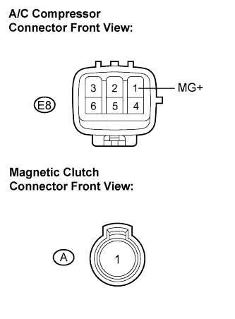 Lexus Is250, Is220D. Gse20 Ale20.Air Conditioning.Air Conditioning System.Air Conditioning System  Air Conditioning Compressor Magnetic Clutch Circuit