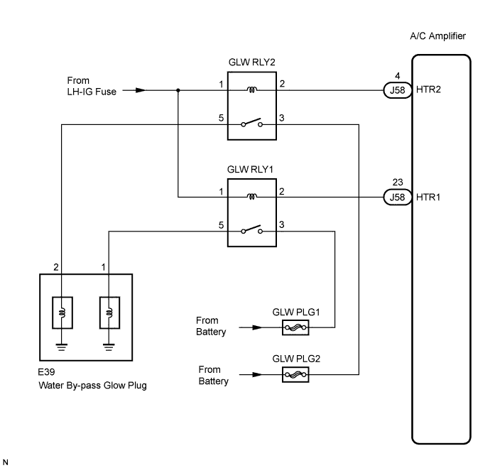 Lexus Is250, Is220D. Gse20 Ale20.Air Conditioning.Air Conditioning System.Air Conditioning System  Ptc Heater Circuit