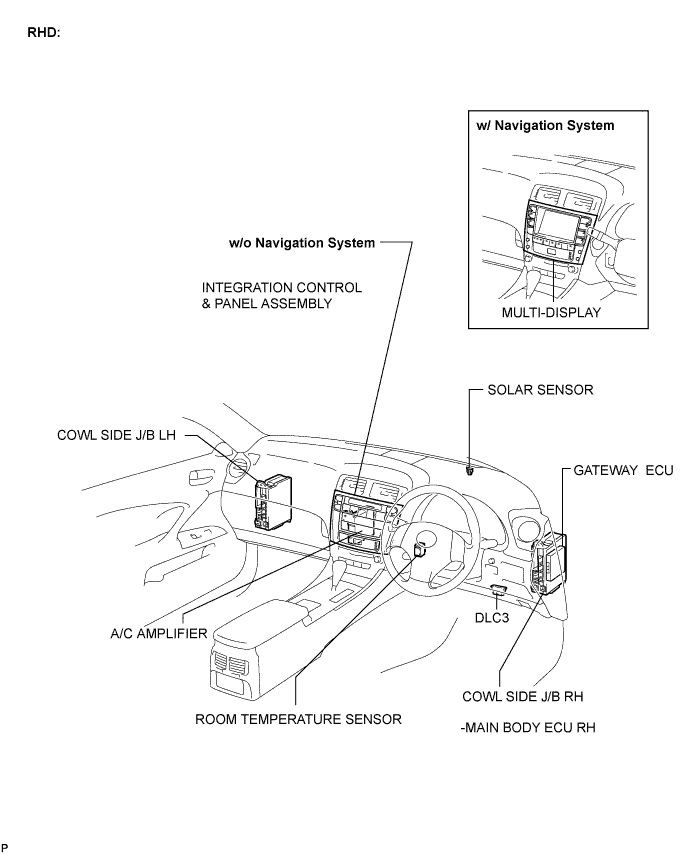 Lexus Is250, Is220D. Gse20 Ale20.Air Conditioning.Air Conditioning System.Air Conditioning System Parts Location