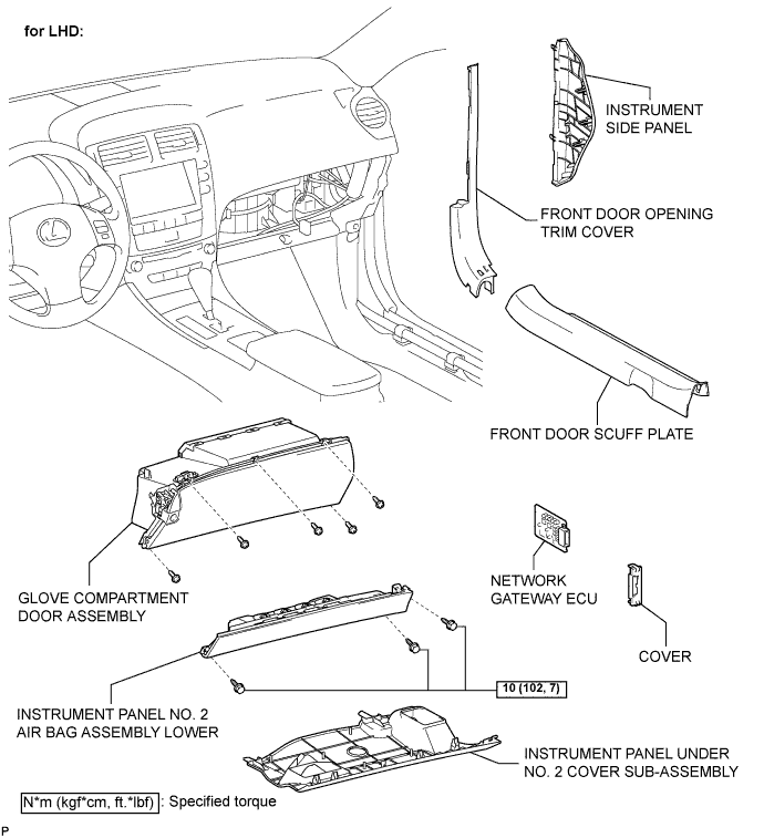 Lexus Is250, Is220D. Gse20 Ale20.Audio Visual.Audio And Visual System.Network Gateway Ecu  Components