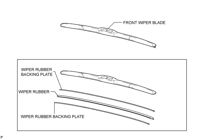 Lexus Is250, Is220D. Gse20 Ale20.Wiper And Washer.Wiper And Washer System.Front Wiper Rubber  Components