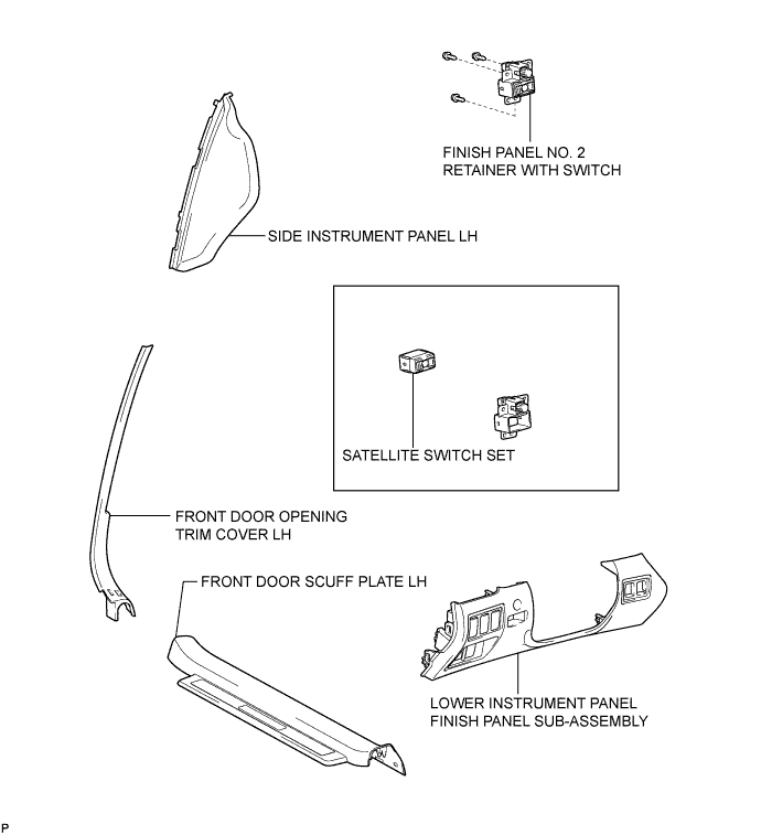 Lexus Is250, Is220D. Gse20 Ale20.Meter.Meter / Gauge System.Satellite Switch  Components