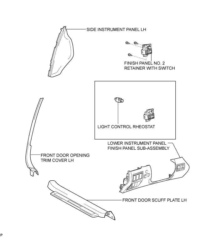 Lexus Is250, Is220D. Gse20 Ale20.Meter.Meter / Gauge System.Light Control Rheostat  Components