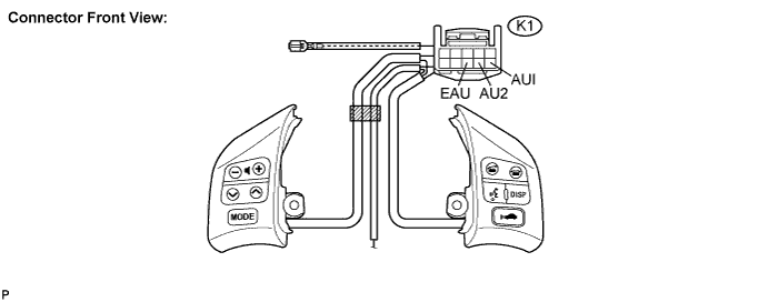 Lexus Is250, Is220D. Gse20 Ale20.Navigation.Navigation System.Navigation System  Steering Pad Switch Circuit