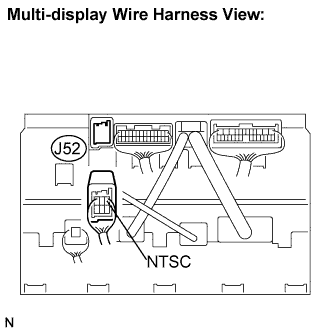 Lexus Is250, Is220D. Gse20 Ale20.Navigation.Navigation System.Navigation System  Display Signal Circuit Between Multi-Display And Radio Receiver