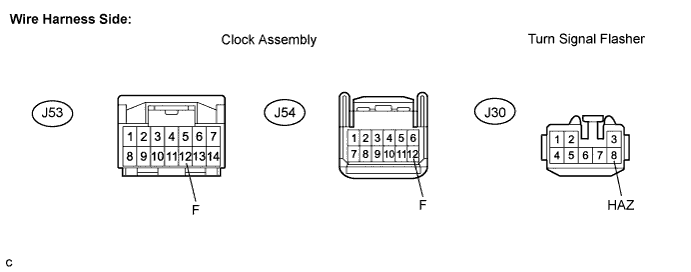 Lexus Is250, Is220D. Gse20 Ale20.Lighting.Lighting System.Lighting System  Hazard Warning Switch Circuit