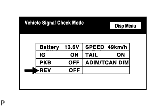 Lexus Is250, Is220D. Gse20 Ale20.Navigation.Navigation System.Navigation System  Reverse Signal Circuit