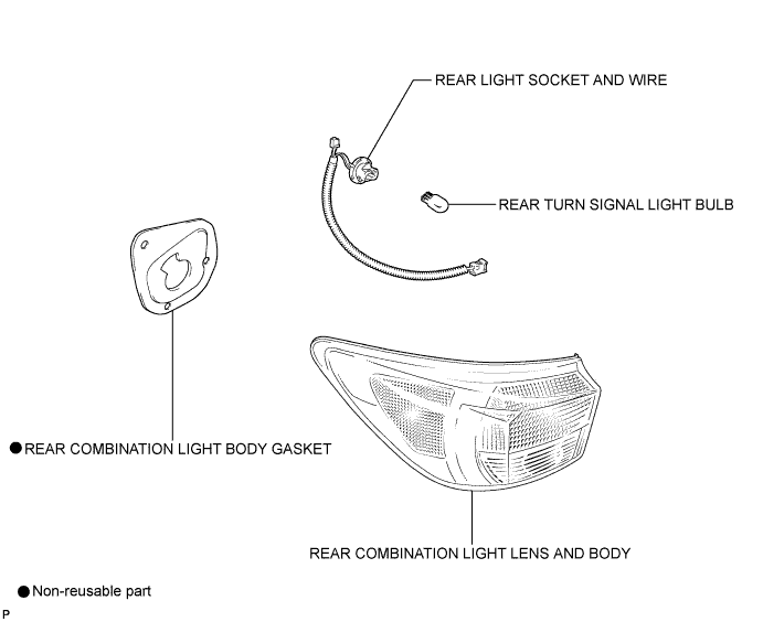 Lexus Is250, Is220D. Gse20 Ale20.Lighting.Lighting System.Rear Combination Light Assembly  Components