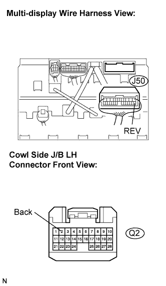 Lexus Is250, Is220D. Gse20 Ale20.Navigation.Navigation System.Navigation System  Reverse Signal Circuit