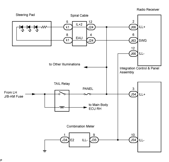 Lexus Is250, Is220D. Gse20 Ale20.Audio Visual.Audio And Visual System.Audio And Visual System  Illumination Circuit