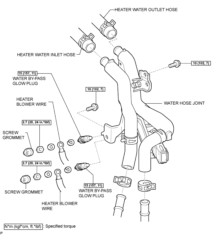 Lexus Is250, Is220D. Gse20 Ale20.Air Conditioning.Air Conditioning System.Water Hose Joint  Components