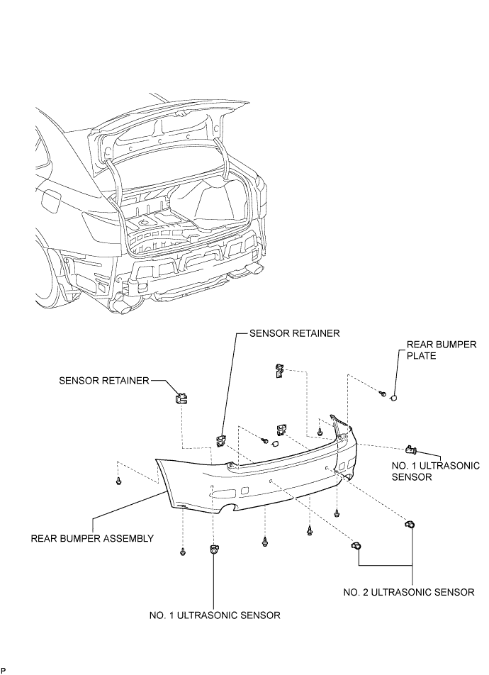 Lexus Is250, Is220D. Gse20 Ale20.Park Assist Monitoring.Clearance Sonar System.Ultrasonic Sensor  Components