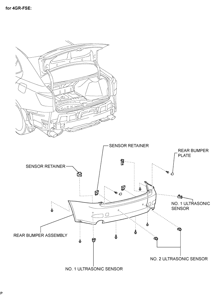 Lexus Is250, Is220D. Gse20 Ale20.Park Assist Monitoring.Clearance Sonar System.Ultrasonic Sensor  Components
