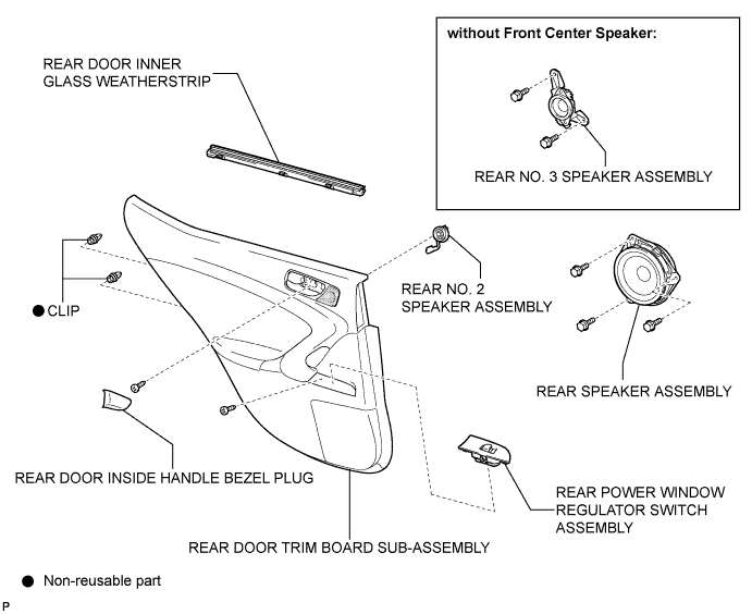 Lexus Is250, Is220D. Gse20 Ale20.Audio Visual.Audio And Visual System.Rear Side Speaker  Components