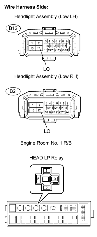 Lexus Is250, Is220D. Gse20 Ale20.Lighting.Lighting System.Lighting System  Headlight Relay Circuit